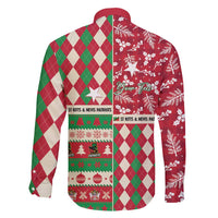 Personalized St Kitts & Nevis Cricket Christmas Family Matching Puletasi and Hawaiian Shirt Merry Xmas Patriots - Wonder Print Shop