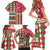 Personalized St Kitts & Nevis Cricket Christmas Family Matching Short Sleeve Bodycon Dress and Hawaiian Shirt Merry Xmas Patriots - Wonder Print Shop