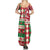 Personalized St Kitts & Nevis Cricket Christmas Family Matching Summer Maxi Dress and Hawaiian Shirt Merry Xmas Patriots - Wonder Print Shop