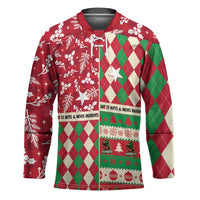Personalized St Kitts & Nevis Cricket Christmas Hockey Jersey Merry Xmas Patriots - Wonder Print Shop