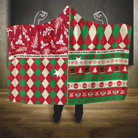 St Kitts & Nevis Cricket Christmas Hooded Blanket Merry Xmas Patriots - Wonder Print Shop