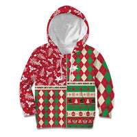 Personalized St Kitts & Nevis Cricket Christmas Kid Hoodie Merry Xmas Patriots - Wonder Print Shop