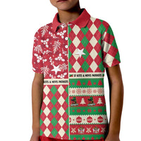 Personalized St Kitts & Nevis Cricket Christmas Kid Polo Shirt Merry Xmas Patriots - Wonder Print Shop
