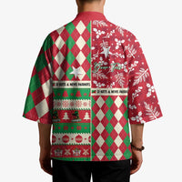 Personalized St Kitts & Nevis Cricket Christmas Kimono Merry Xmas Patriots - Wonder Print Shop