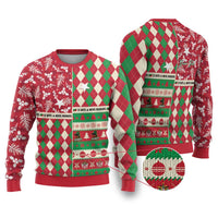 Personalized St Kitts and Nevis Cricket Christmas Ugly Christmas Sweater Merry Xmas Patriots - Wonder Print Shop