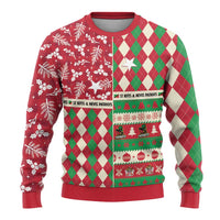 Personalized St Kitts and Nevis Cricket Christmas Ugly Christmas Sweater Merry Xmas Patriots - Wonder Print Shop