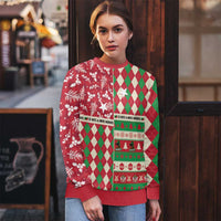 Personalized St Kitts and Nevis Cricket Christmas Ugly Christmas Sweater Merry Xmas Patriots - Wonder Print Shop