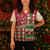 Personalized St Kitts and Nevis Cricket Christmas Knitted V-Neck Vest Merry Xmas Patriots - Wonder Print Shop