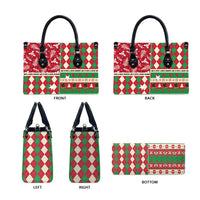 St Kitts & Nevis Cricket Christmas Leather Bag Merry Xmas Patriots - Wonder Print Shop