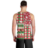 Personalized St Kitts & Nevis Cricket Christmas Men Tank Top Merry Xmas Patriots - Wonder Print Shop