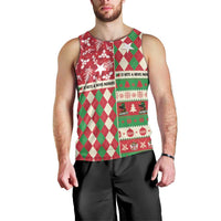Personalized St Kitts & Nevis Cricket Christmas Men Tank Top Merry Xmas Patriots - Wonder Print Shop