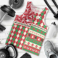 Personalized St Kitts & Nevis Cricket Christmas Men Tank Top Merry Xmas Patriots - Wonder Print Shop