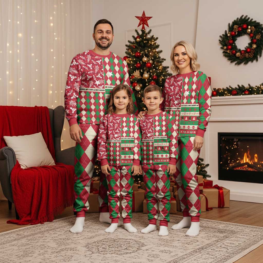 Personalized St Kitts and Nevis Cricket Christmas Pajama Set Merry Xmas Patriots - Wonder Print Shop