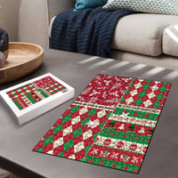 St Kitts & Nevis Cricket Christmas Puzzle Merry Xmas Patriots - Wonder Print Shop