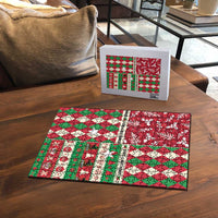 St Kitts & Nevis Cricket Christmas Puzzle Merry Xmas Patriots - Wonder Print Shop