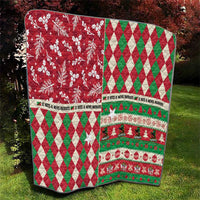 St Kitts & Nevis Cricket Christmas Quilt Merry Xmas Patriots - Wonder Print Shop