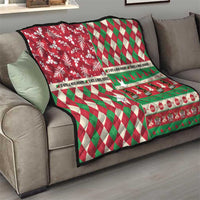 St Kitts & Nevis Cricket Christmas Quilt Merry Xmas Patriots - Wonder Print Shop