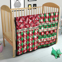 St Kitts & Nevis Cricket Christmas Quilt Merry Xmas Patriots - Wonder Print Shop