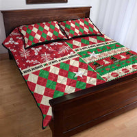 St Kitts & Nevis Cricket Christmas Quilt Bed Set Merry Xmas Patriots - Wonder Print Shop