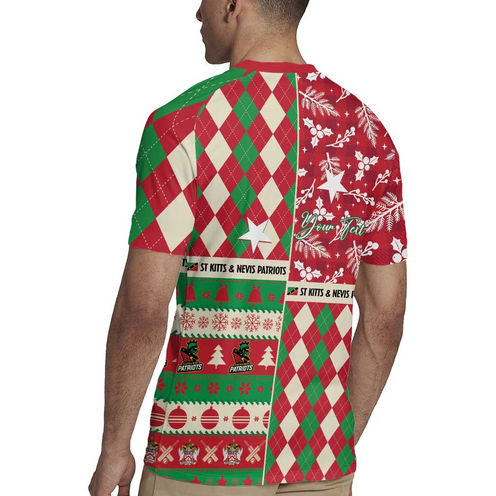 Personalized St Kitts & Nevis Cricket Christmas Rugby Jersey Merry Xmas Patriots - Wonder Print Shop