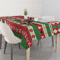St Kitts & Nevis Cricket Christmas Tablecloth Merry Xmas Patriots - Wonder Print Shop