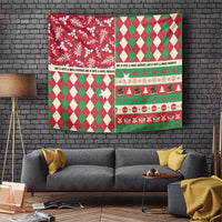 St Kitts & Nevis Cricket Christmas Tapestry Merry Xmas Patriots - Wonder Print Shop