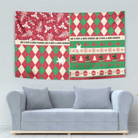 St Kitts & Nevis Cricket Christmas Tapestry Merry Xmas Patriots - Wonder Print Shop