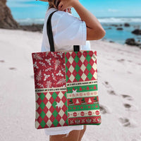 St Kitts & Nevis Cricket Christmas Tote Bag Merry Xmas Patriots - Wonder Print Shop