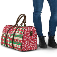St Kitts & Nevis Cricket Christmas Travel Bag Merry Xmas Patriots - Wonder Print Shop