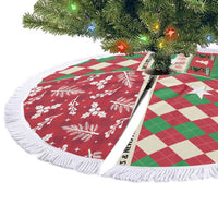 St Kitts and Nevis Cricket Christmas Tree Skirt Merry Xmas Patriots - Wonder Print Shop