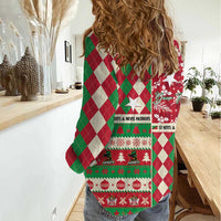 Personalized St Kitts & Nevis Cricket Christmas Women Casual Shirt Merry Xmas Patriots - Wonder Print Shop