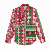 Personalized St Kitts & Nevis Cricket Christmas Women Casual Shirt Merry Xmas Patriots - Wonder Print Shop