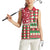 Personalized St Kitts & Nevis Cricket Christmas Women Sleeveless Polo Shirt Merry Xmas Patriots - Wonder Print Shop