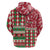 Personalized St Kitts & Nevis Cricket Christmas Zip Hoodie Merry Xmas Patriots - Wonder Print Shop