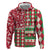 Personalized St Kitts & Nevis Cricket Christmas Zip Hoodie Merry Xmas Patriots - Wonder Print Shop