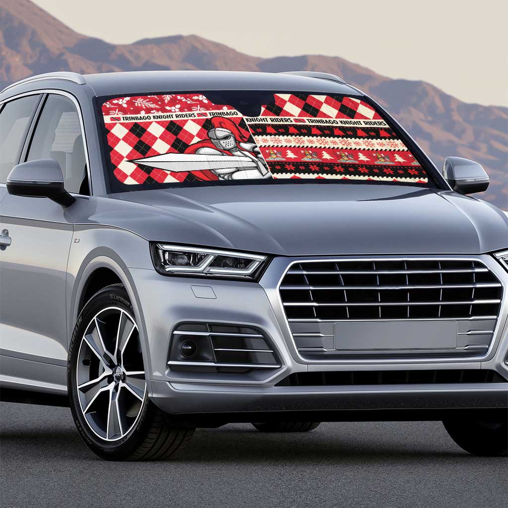 Trinbago Cricket Christmas Auto Sun Shade Merry Xmas Knight Riders - Wonder Print Shop