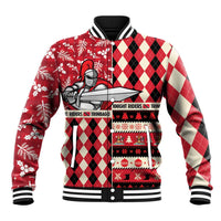 Personalized Trinbago Cricket Christmas Baseball Jacket Merry Xmas Knight Riders - Wonder Print Shop