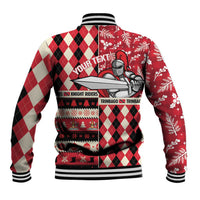 Personalized Trinbago Cricket Christmas Baseball Jacket Merry Xmas Knight Riders - Wonder Print Shop