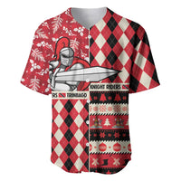 Personalized Trinbago Cricket Christmas Baseball Jersey Merry Xmas Knight Riders - Wonder Print Shop