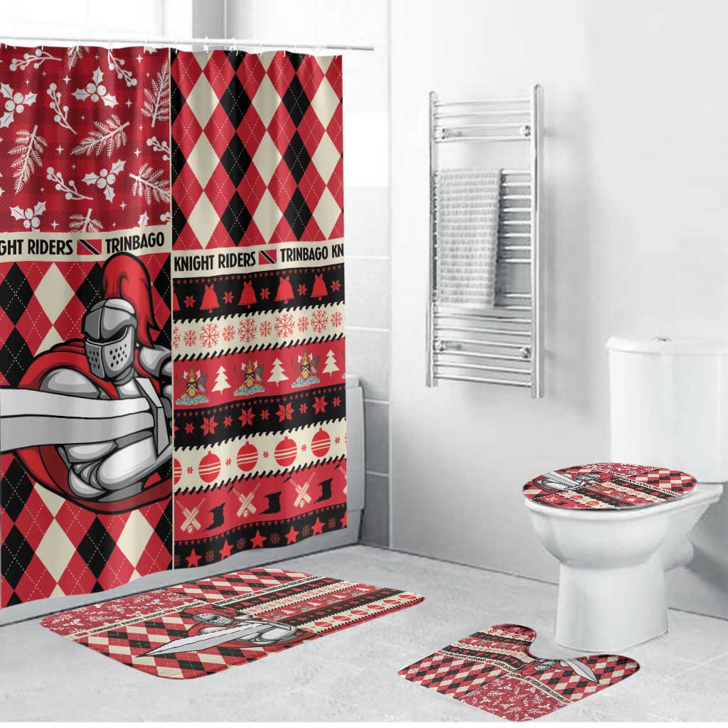 Trinbago Cricket Christmas Bathroom Set Merry Xmas Knight Riders - Wonder Print Shop