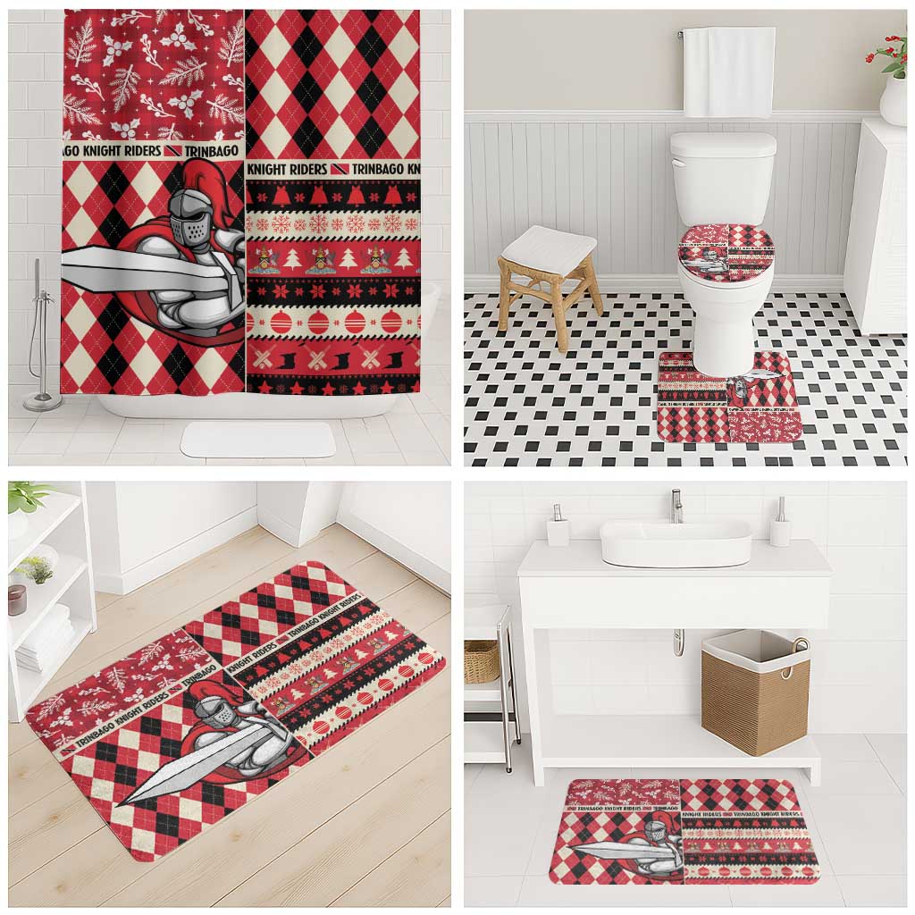 Trinbago Cricket Christmas Bathroom Set Merry Xmas Knight Riders - Wonder Print Shop