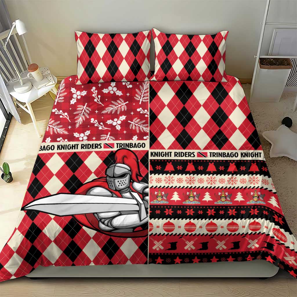 Trinbago Cricket Christmas Bedding Set Merry Xmas Knight Riders - Wonder Print Shop