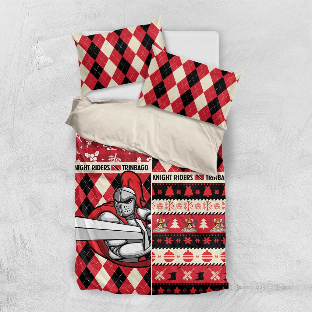 Trinbago Cricket Christmas Bedding Set Merry Xmas Knight Riders - Wonder Print Shop