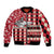 Personalized Trinbago Cricket Christmas Bomber Jacket Merry Xmas Knight Riders - Wonder Print Shop