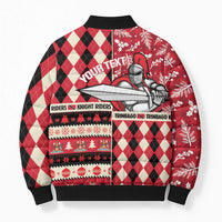 Personalized Trinbago Cricket Christmas Bomber Puffer Jacket Merry Xmas Knight Riders - Wonder Print Shop