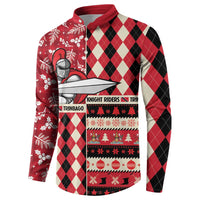 Personalized Trinbago Cricket Christmas Button Sweatshirt Merry Xmas Knight Riders - Wonder Print Shop