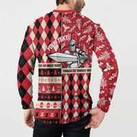 Personalized Trinbago Cricket Christmas Button Sweatshirt Merry Xmas Knight Riders - Wonder Print Shop