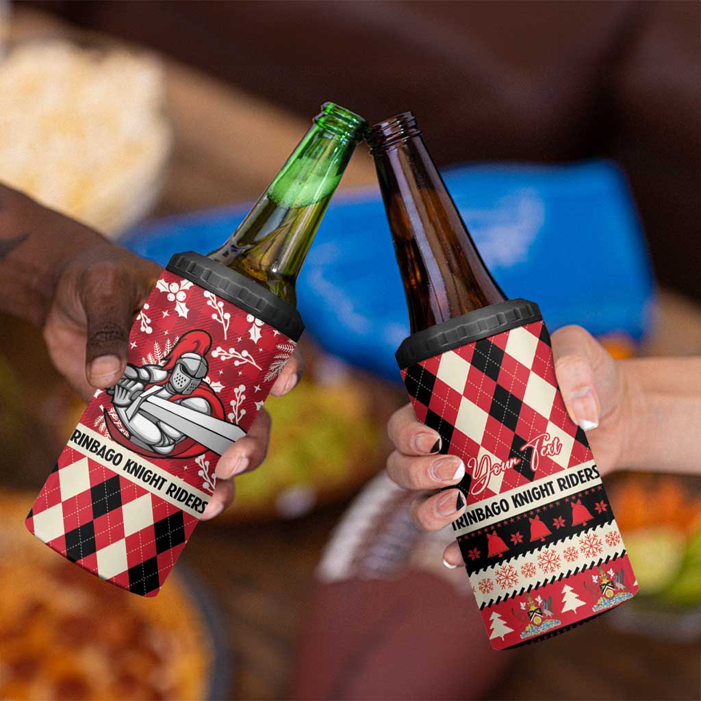 Personalized Trinbago Cricket Christmas 4 in 1 Can Cooler Tumbler Merry Xmas Knight Riders - Wonder Print Shop