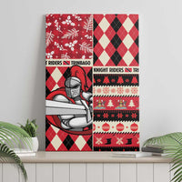 Trinbago Cricket Christmas Canvas Wall Art Merry Xmas Knight Riders - Wonder Print Shop
