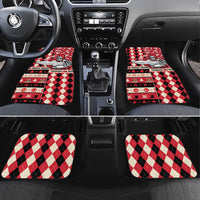 Personalized Trinbago Cricket Christmas Car Mats Merry Xmas Knight Riders - Wonder Print Shop